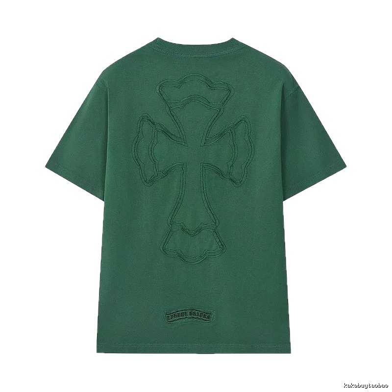 Chrome Hearts Cross High Street Style Green Short-sleeve T-shirt