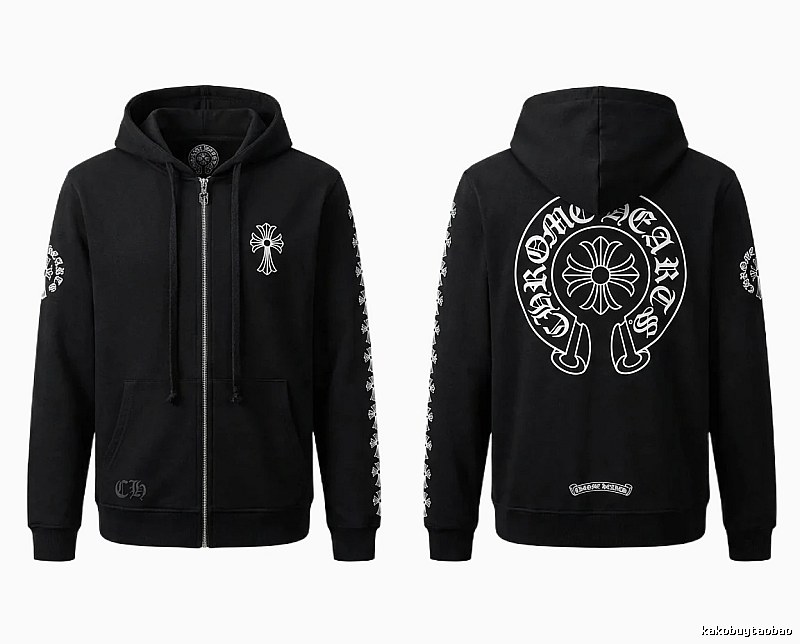 Chrome Hearts Cross Trendy Cool Black Sweatshirt