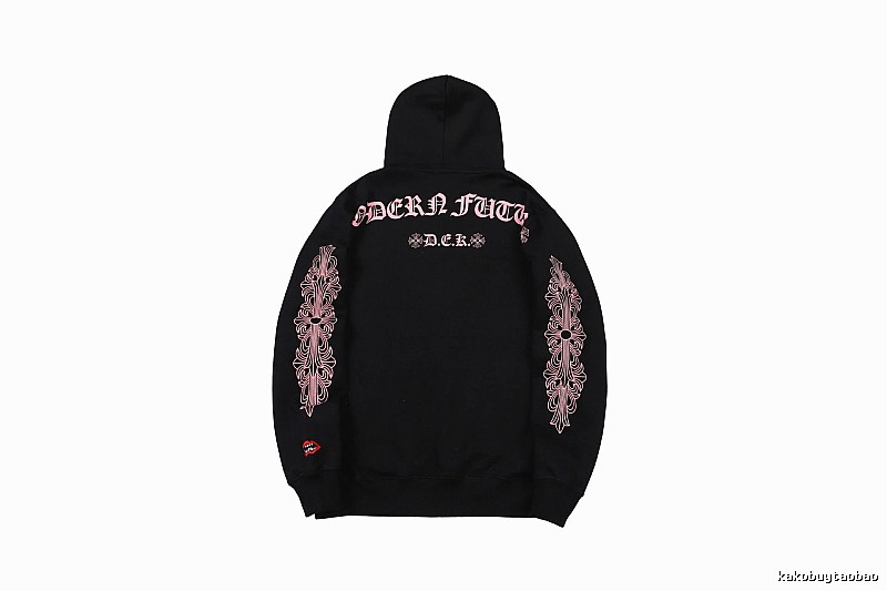 Chrome Hearts Gift Ready Cross graphic hoodie Black Blue Cross with Standout Detail