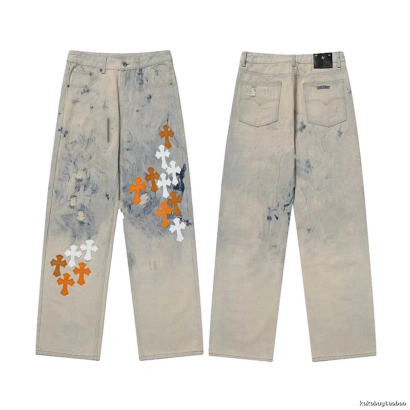 Chrome Hearts Weekend Graphic jeans Light Denim Jeans for Weekend Wear