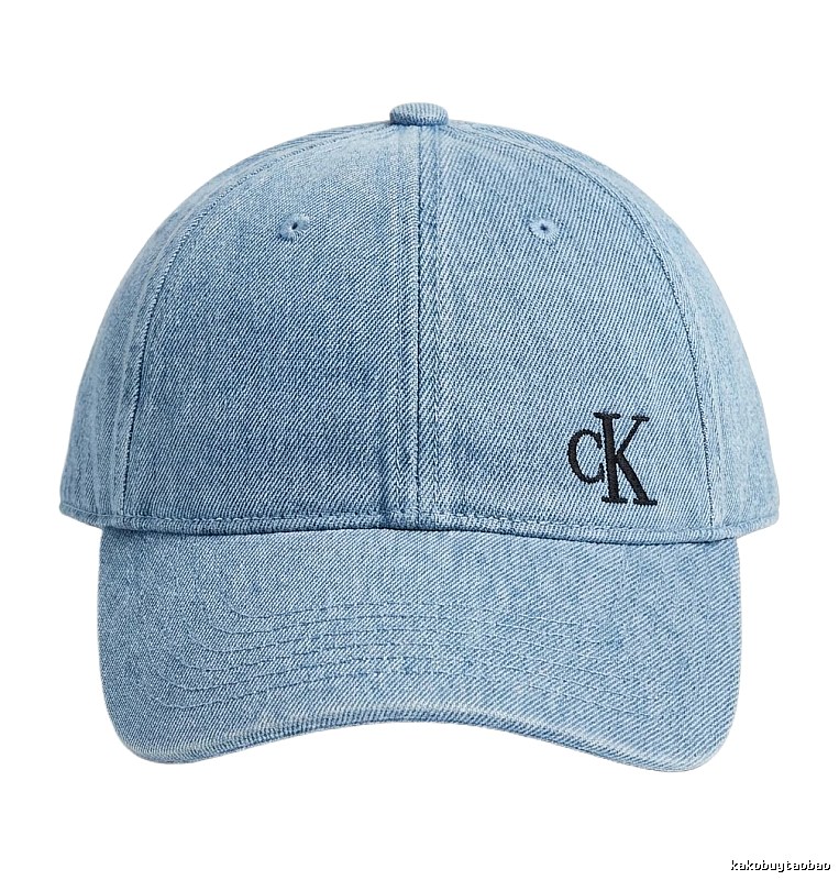 CK denim-style light blue baseball cap