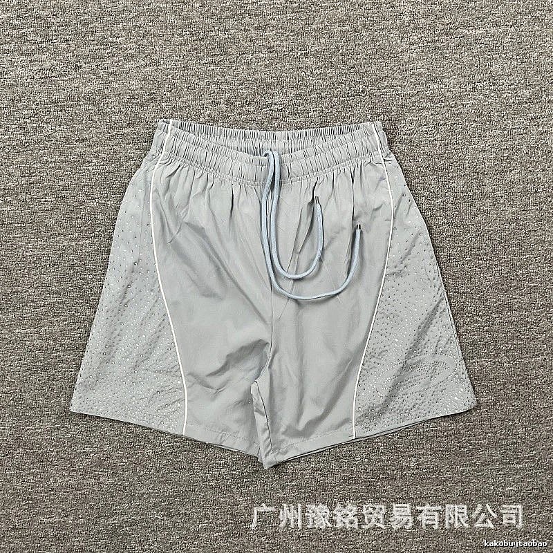 Corteiz Breathable Street Style Grey Sports Shorts