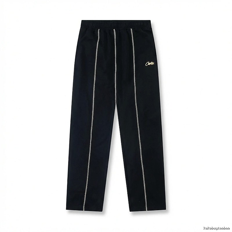 Corteiz minimalist style black trousers