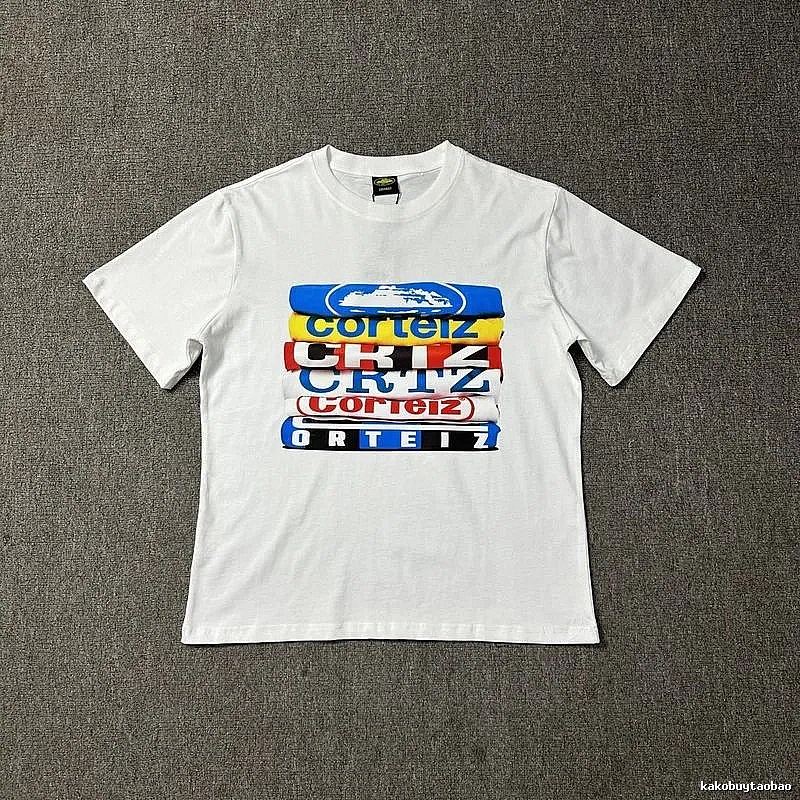 Corteiz Patterned Logo T-shirt Black Corteiz with Polished Detail