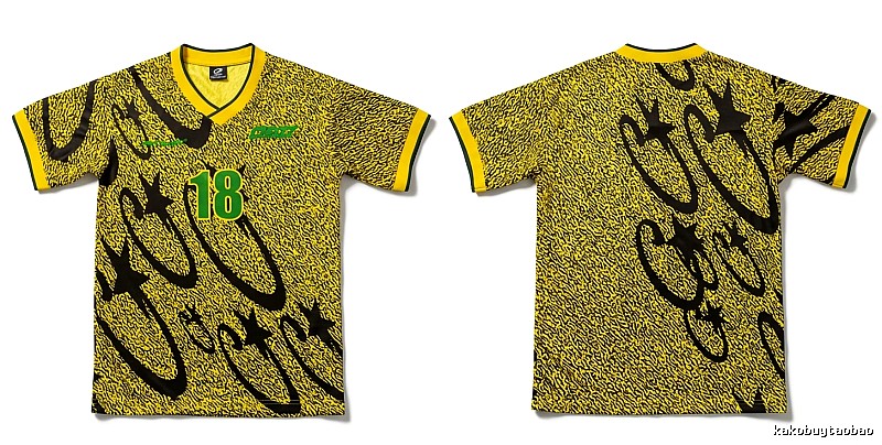 Corteiz trendy yellow jersey