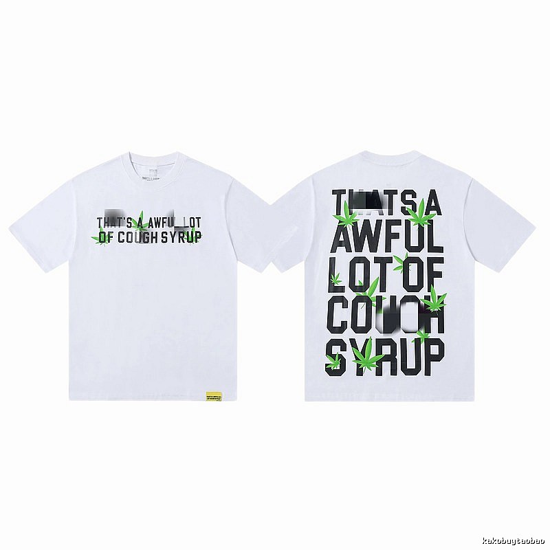 COUGH SYRUP Hemp Leaf Street Style White T-Shirt