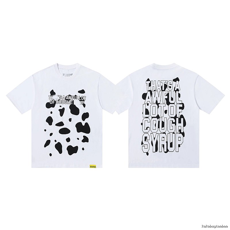 COUGH SYRUP Print Street Style White T-Shirt