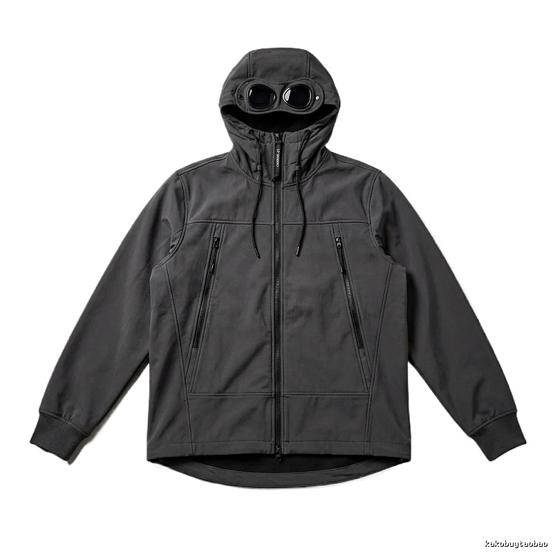 C.P. Hooded Functional Style Grey Coat