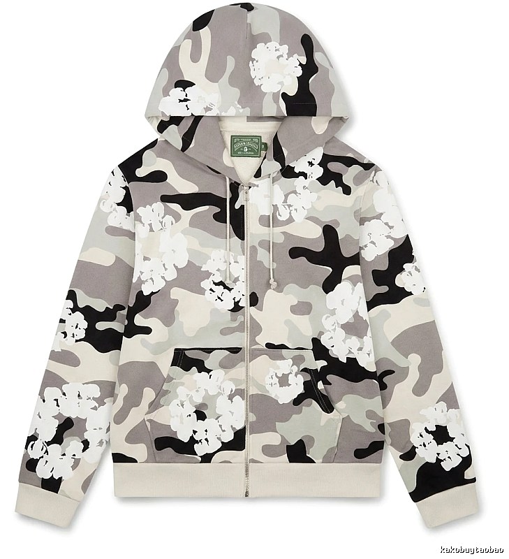 DENIM TEARS Camouflage Print Hoodie