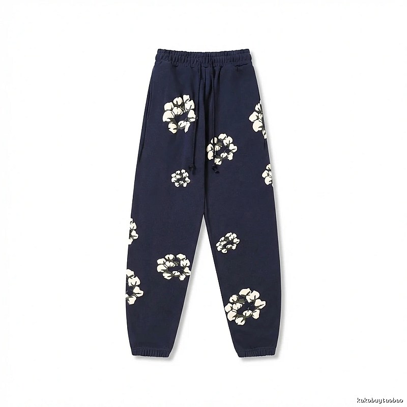 DENIM TEARS Floral Deep Blue Sweatpants