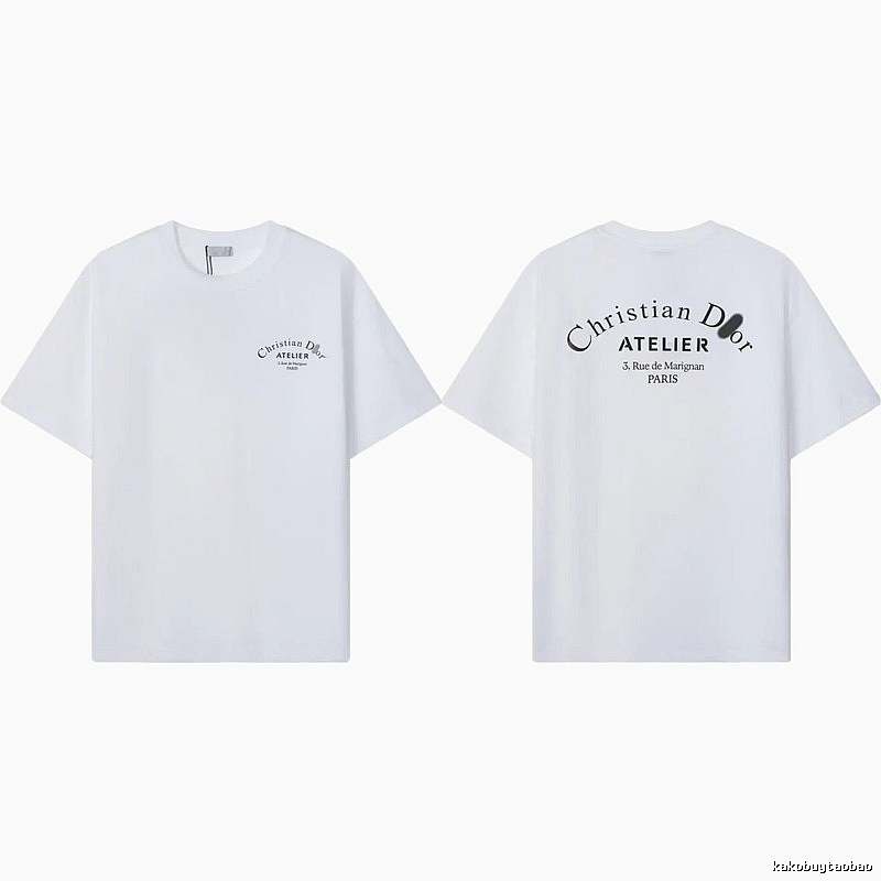 Dior Atelier Minimalist Style White T-Shirt
