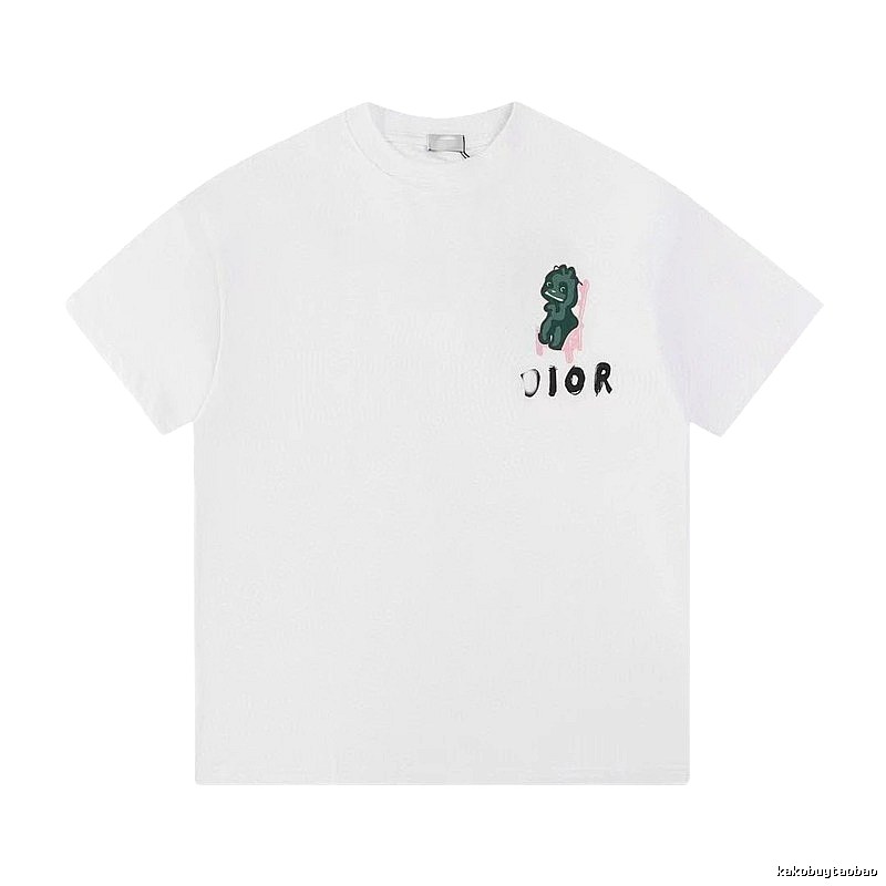 Dior Monster Print Trendy Style White T-Shirt