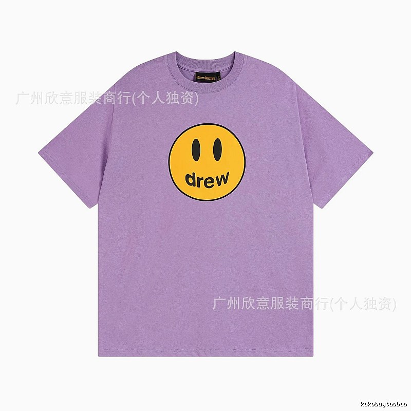 DREW Smile Street Style Purple Short Sleeve T-shirt