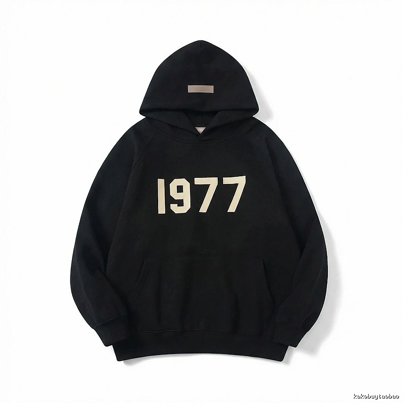 ESSENTIALS 1977 Series Black Sweatshirt
