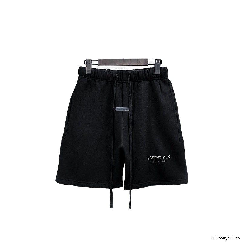 ESSENTIALS Basic Black Shorts