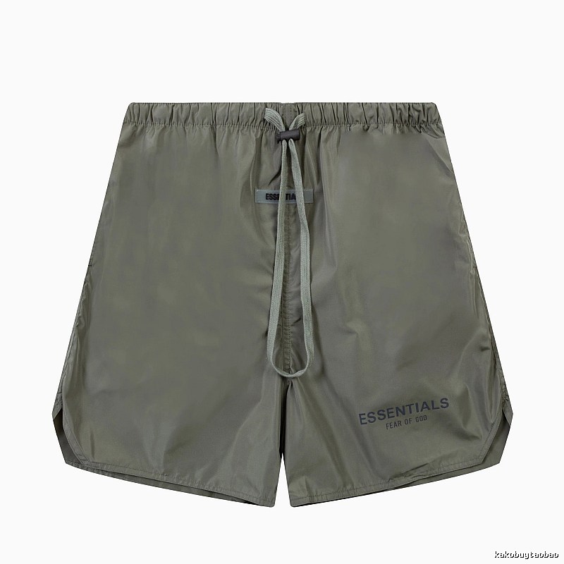 ESSENTIALS casual style military green shorts