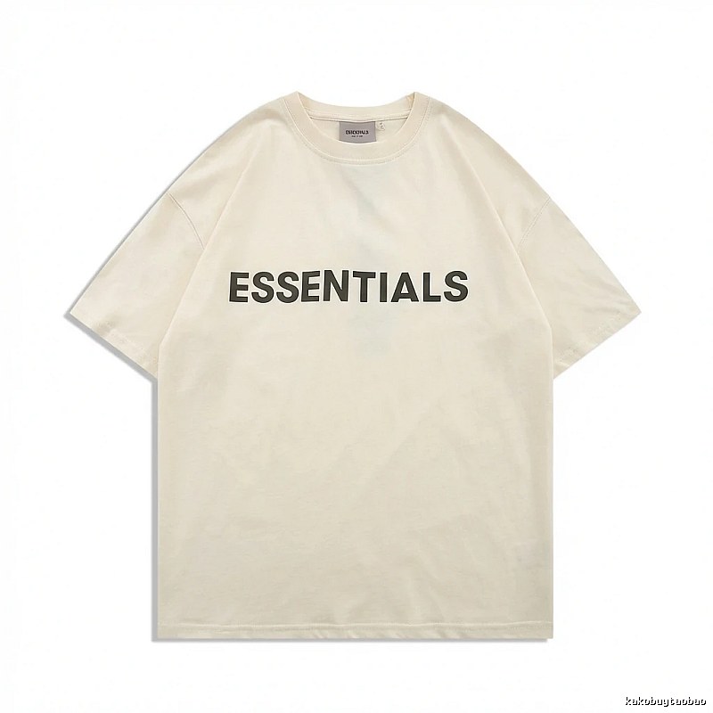 ESSENTIALS minimalist style beige T-shirt