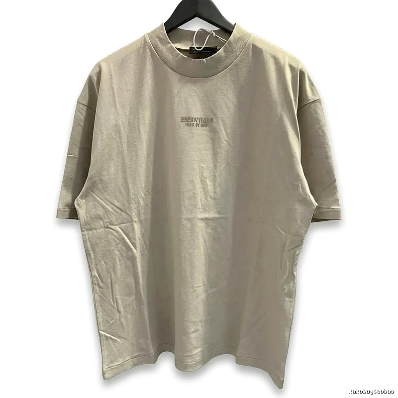 ESSENTIALS minimalist style beige T-shirt