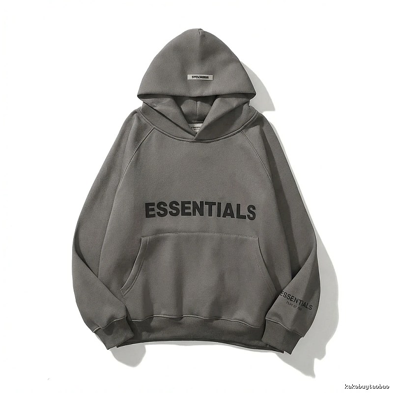 ESSENTIALS minimalist style grey sweatshirt