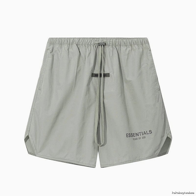 ESSENTIALS minimalist style light gray shorts