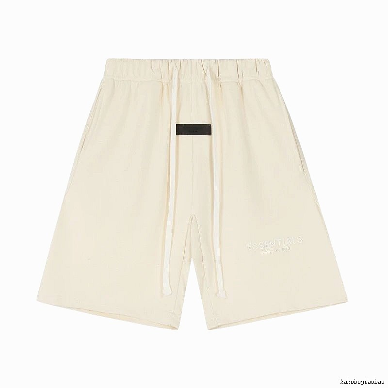 ESSENTIALS minimalist style off-white shorts