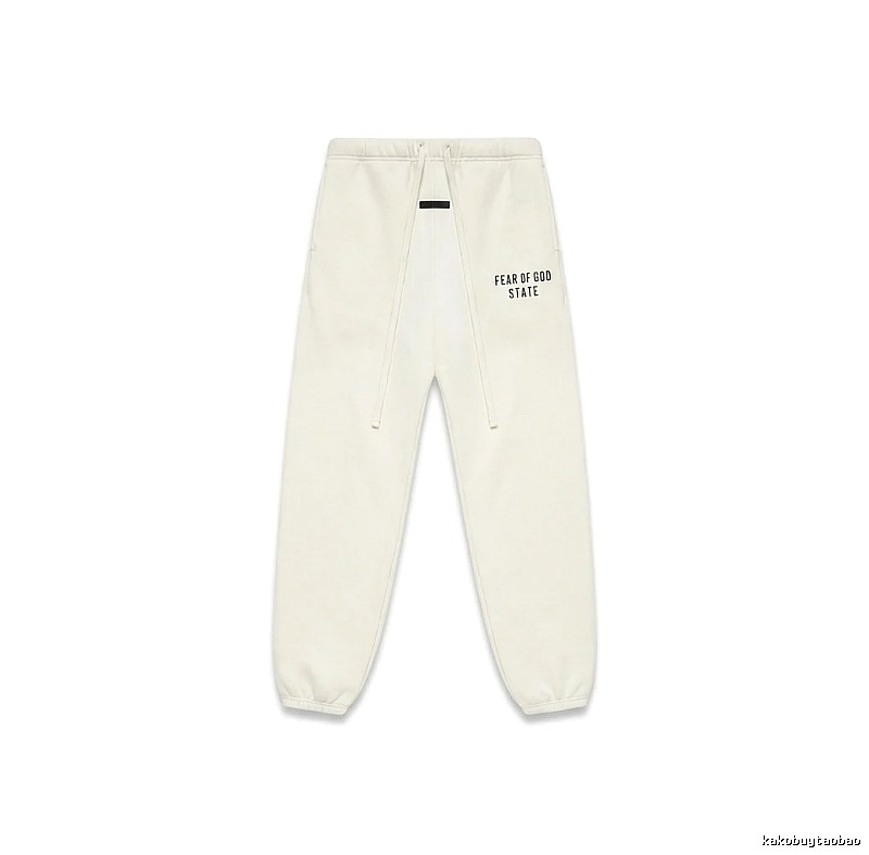 ESSENTIALS minimalist style white sweatpants
