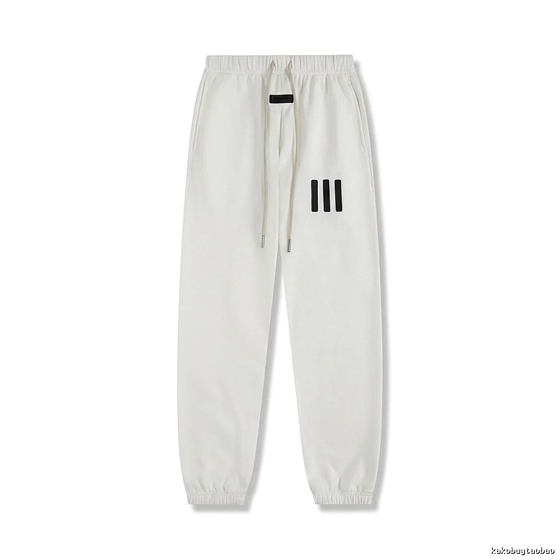 ESSENTIALS minimalist style white sweatpants