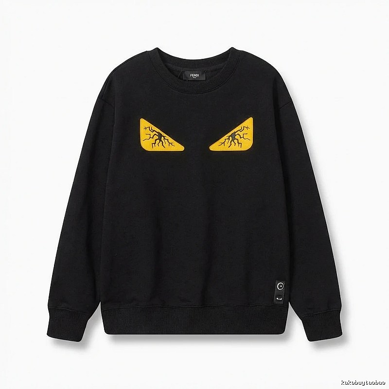 Fendi Monster Trendy Cool Black Sweatshirt
