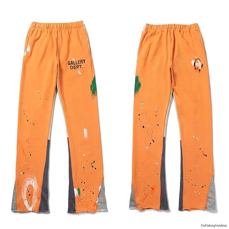 Gallery Dept Graffiti Style Orange Pants