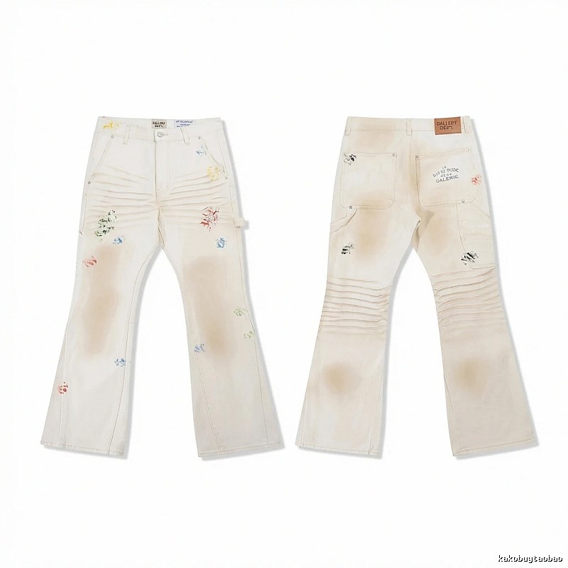 Gallery Dept graffiti-style white jeans