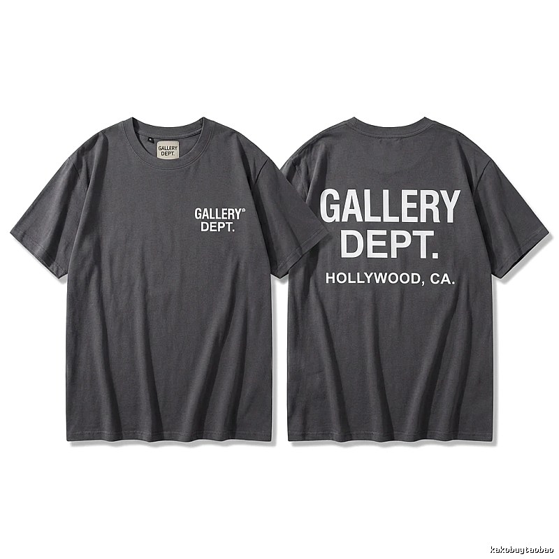 Gallery Dept Minimalist Style Dark Grey T-Shirt