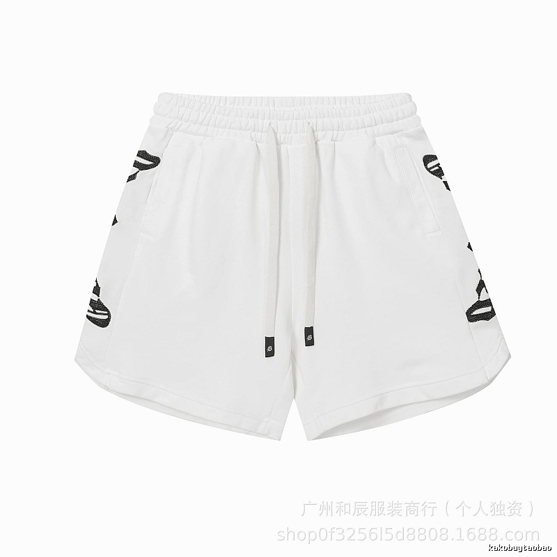 Godspeed Rhinestone Street Style White Shorts