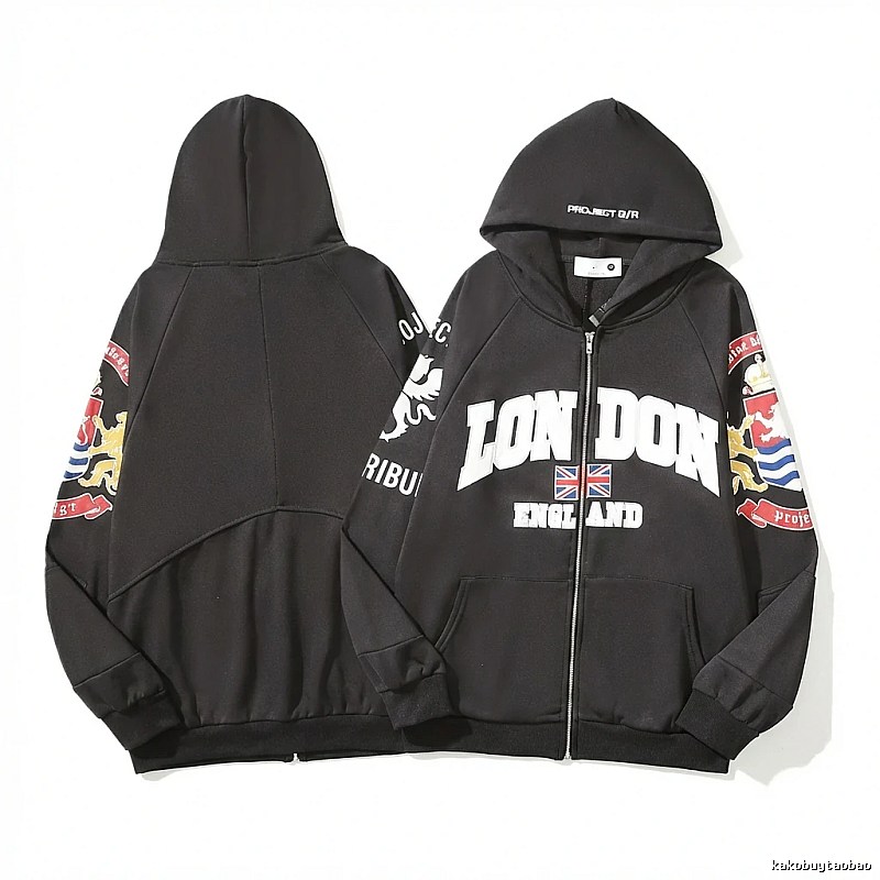 Grailz London-style black hoodie