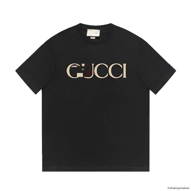 Gucci Classic Print Vintage Style Black T-Shirt