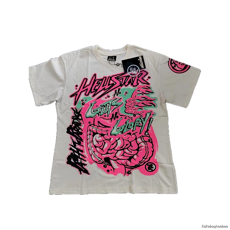 Hellstar Graffiti Street Style Off-white T-shirt
