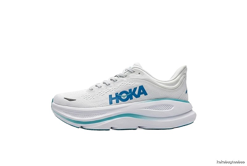 HOKA trendy brand white sports shoes