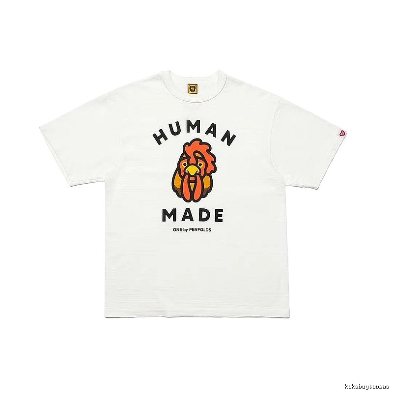 HUMAN MADE x Le Coq Sportif Co-branded Japanese Streetwear White T-Shirt
