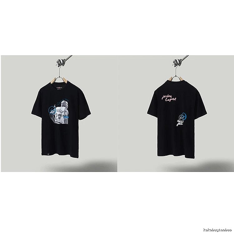 Jordan x TS Co-branded Street Style Black T-shirt