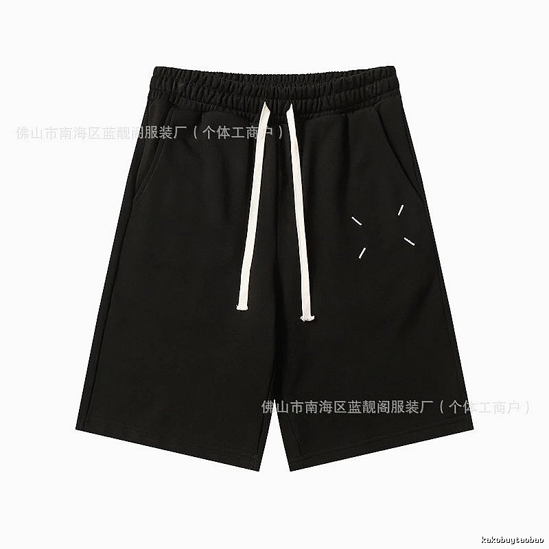 Maison Margiela minimalist style black shorts