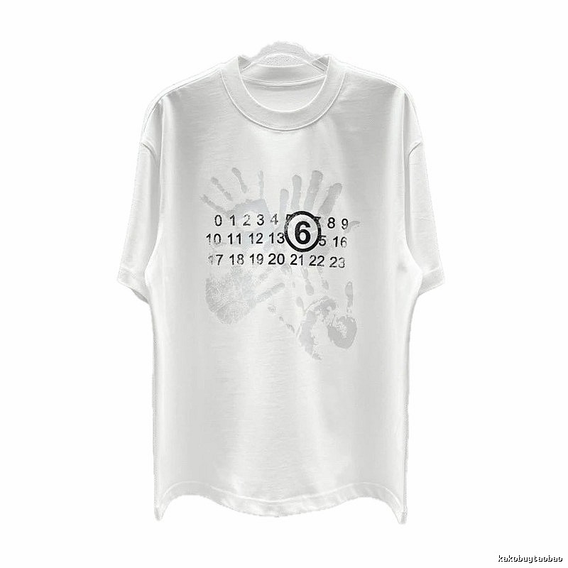 Maison Margiela MM6 Street Style White T-Shirt