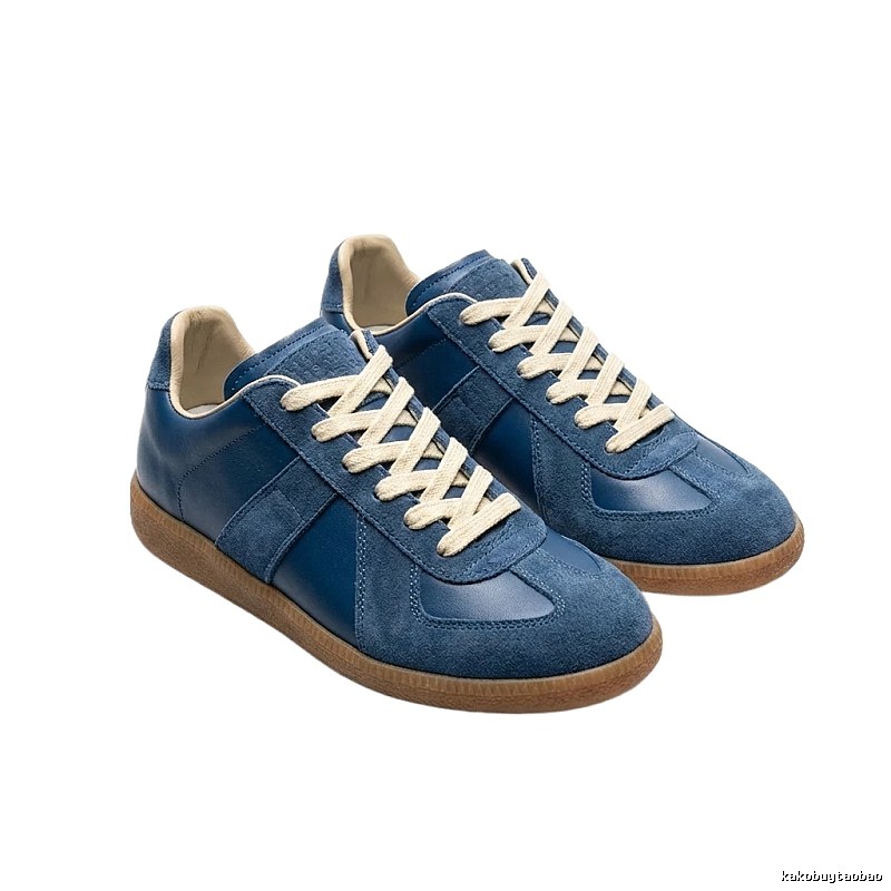 Maison Margiela retro-style blue shoes