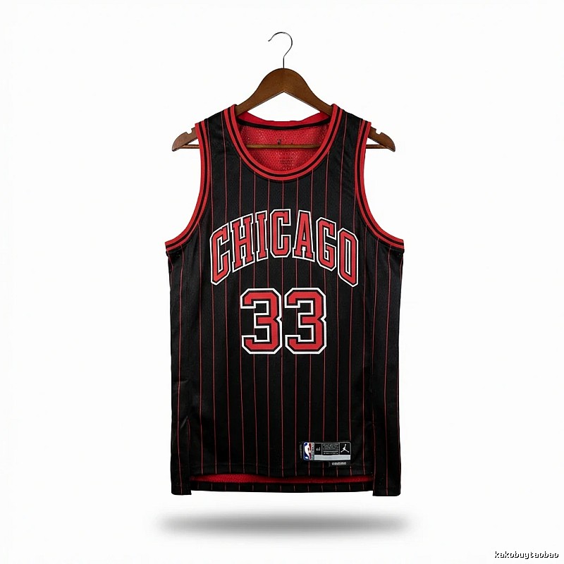 Michael Jordan retro black and red jersey