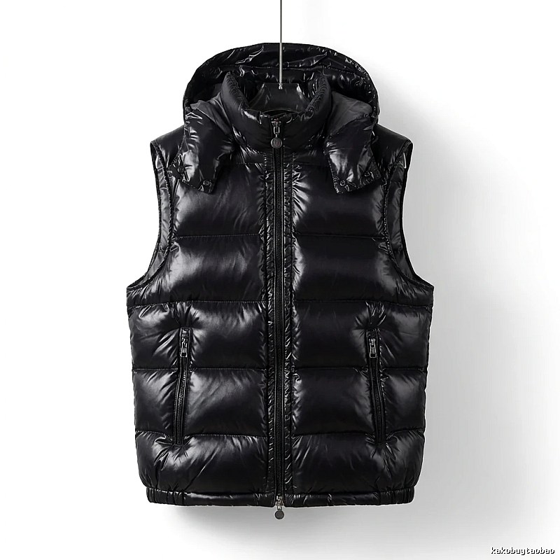Moncler black stylish down vest