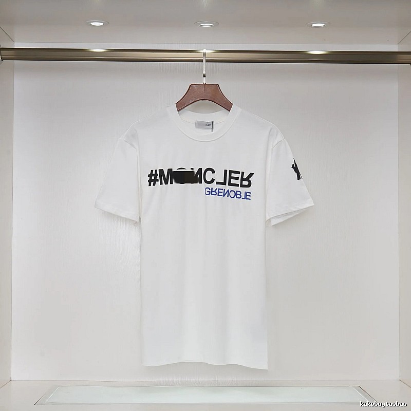 Moncler Grenoble Trendy Printed White T-Shirt