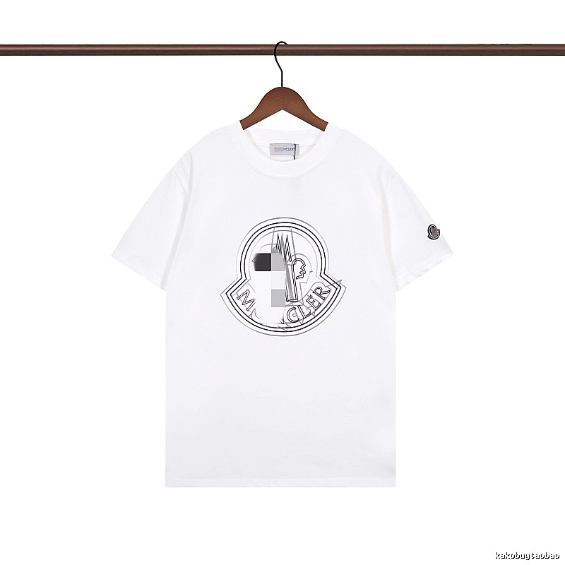 Moncler Logo Collection Trendy Style White T-Shirt