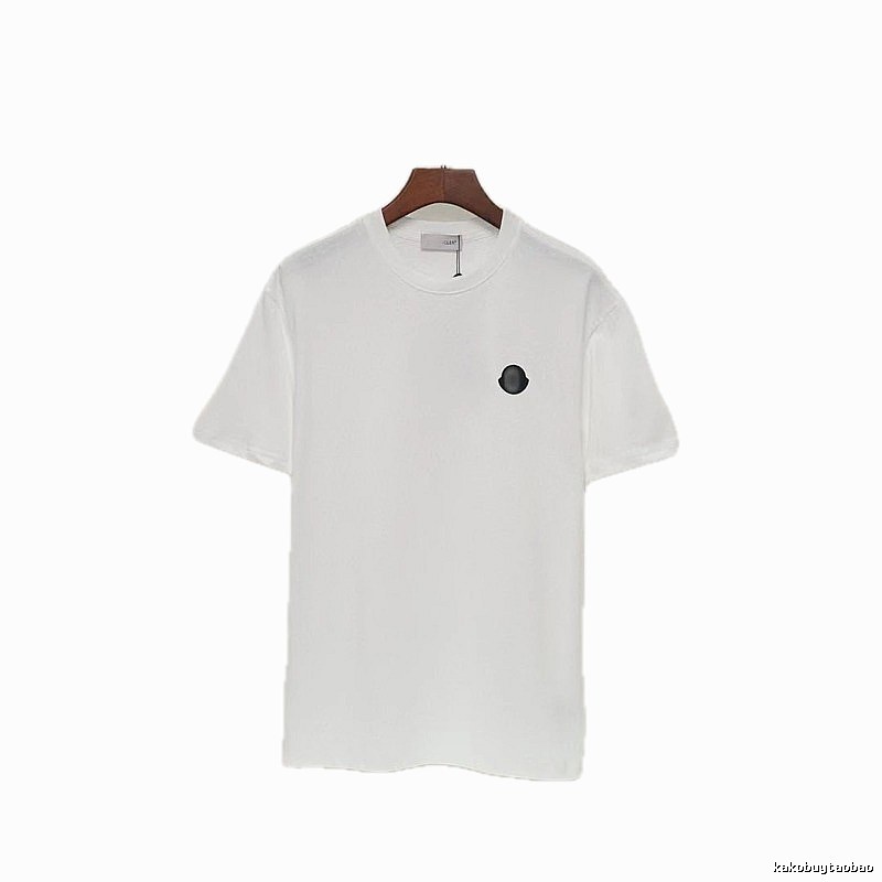 Moncler Minimalist Casual Style White Short-sleeved T-shirt