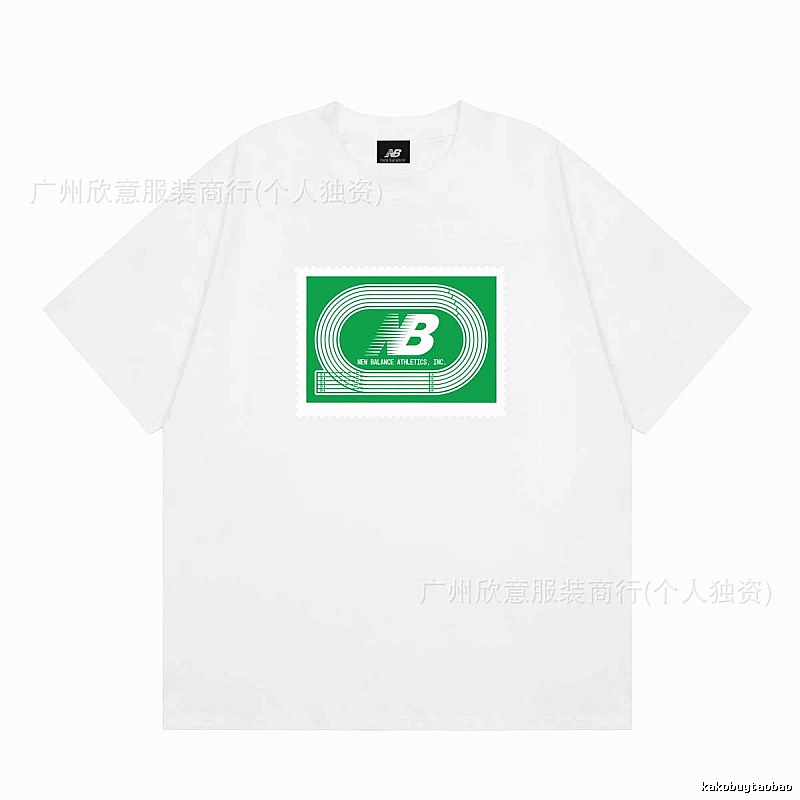 New Balance Printed Casual Style White T-Shirt