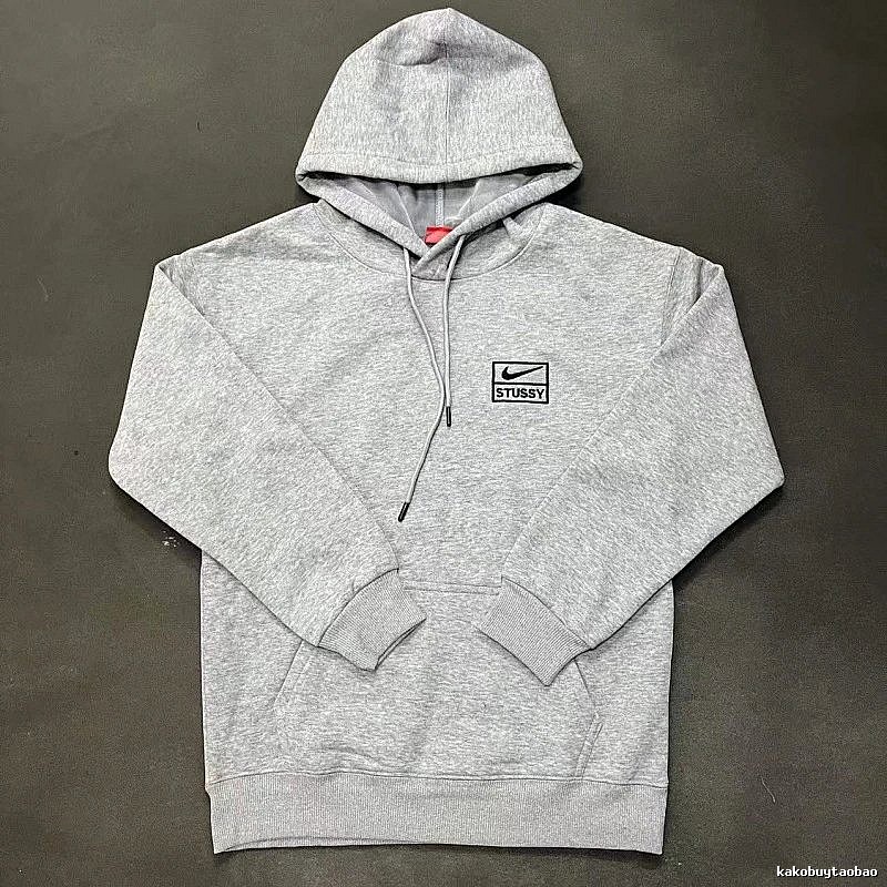 Nike Gray Zip Hoodie Clean Colorway Swoosh
