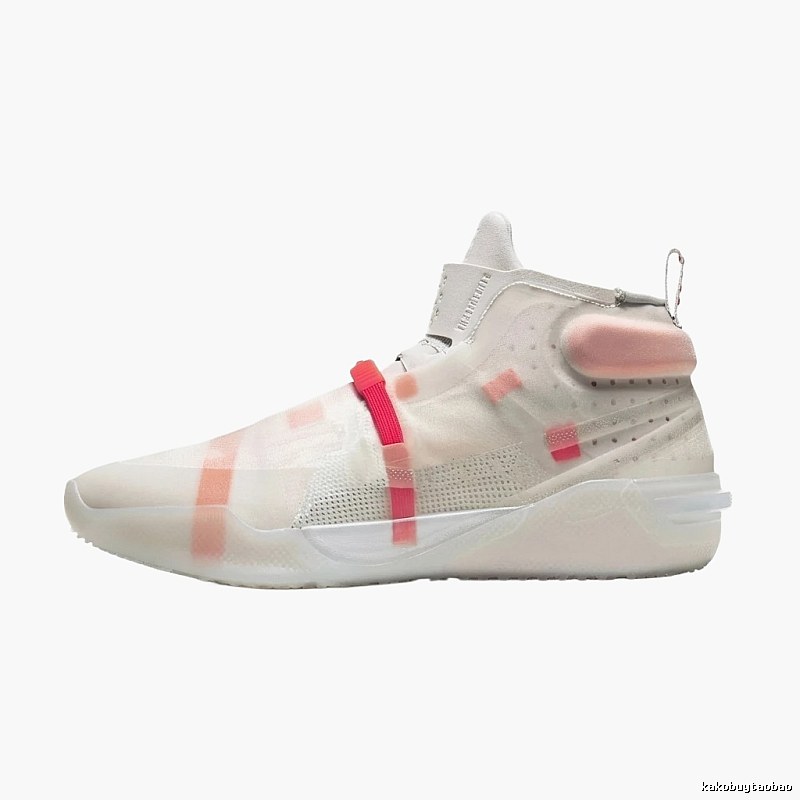 Nike high-top sporty pink and white shoes