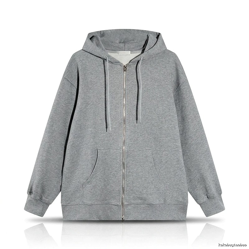 Other simple style hooded gray sweatshirt